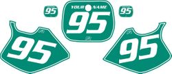1993-1995 Yamaha YZ125 Green Pre-Printed Backgrounds - White Pinstripe by FactoryRide 1993-1995 Yamaha YZ125 Green Pre-Printed Backgrounds - White Pinstripe by FactoryRide
