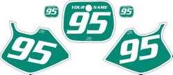 1993-1995 Yamaha YZ125 Green Pre-Printed Backgrounds - White Bold Pinstripe by FactoryRide 1993-1995 Yamaha YZ125 Green Pre-Printed Backgrounds - White Bold Pinstripe by FactoryRide