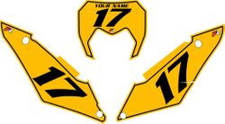 2017-2024 SHERCO 300 SE Yellow Pre-Printed Backgrounds - Black Pinstripe by FactoryRide