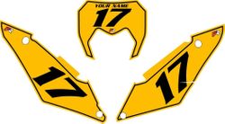 2017-2024 SHERCO 300 SEF Pre-Printed Backgrounds Yellow - Black Pinstripe by FactoryRide 2017-2024 SHERCO 300 SEF Pre-Printed Backgrounds Yellow - Black Pinstripe by FactoryRide