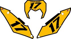 2017-2024 SHERCO 300 SEF Pre-Printed Backgrounds Yellow - Black Bold Pinstripe by FactoryRide 2017-2024 SHERCO 300 SEF Pre-Printed Backgrounds Yellow - Black Bold Pinstripe by FactoryRide