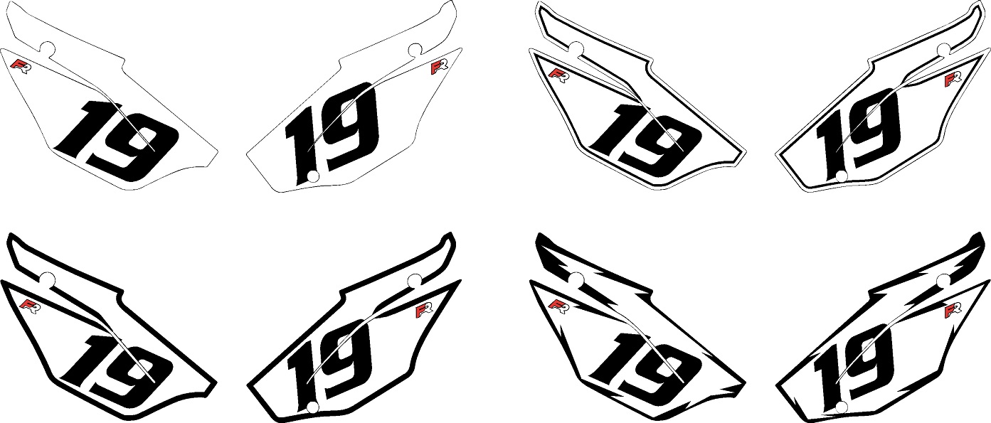 Replacement Side Panel Decals by Factory Ride