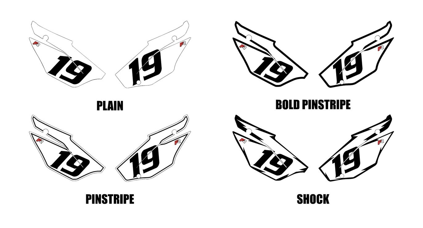 Replacement Side Panel Decals by Factory Ride