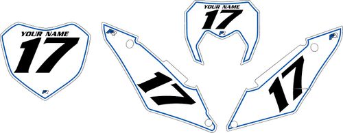 Sherco 250 SCF 2018-2021 Custom Pre-Printed Background White - Blue Pinstripe by Factory Ride