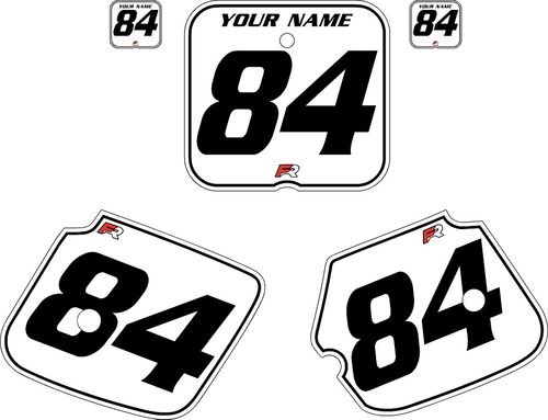 Suzuki RM250 1984-1985 Custom Pre-Printed Background White - Black Pinstripe by Factory Ride
