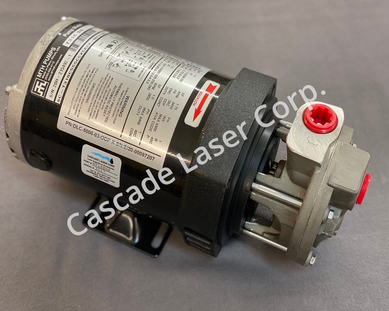 Water Pump Assembly, Lee Laser Diodepumped lasers