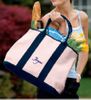 Canvas Tote with Contrast Handles - Closeout