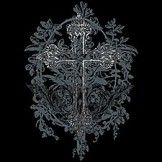 Cross Black White Gothic