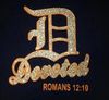 Devoted - Romans 12:10 - Glitter/Regular Print