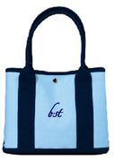 Mini Canvas Tote with Contrast Handles - Closeout