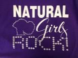 Natural Girls Rock! - Rhinestone/Glitter Print