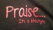 Praise it's a Lifestyle - Glitter Print