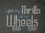 Thrills on Wheels - Skate - Rhinestones/Rhinestuds