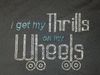 Thrills on Wheels - Skate - Rhinestones/Rhinestuds