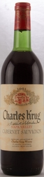 1961 Charles Krug Cabernet [signed by Robert Mondavi]