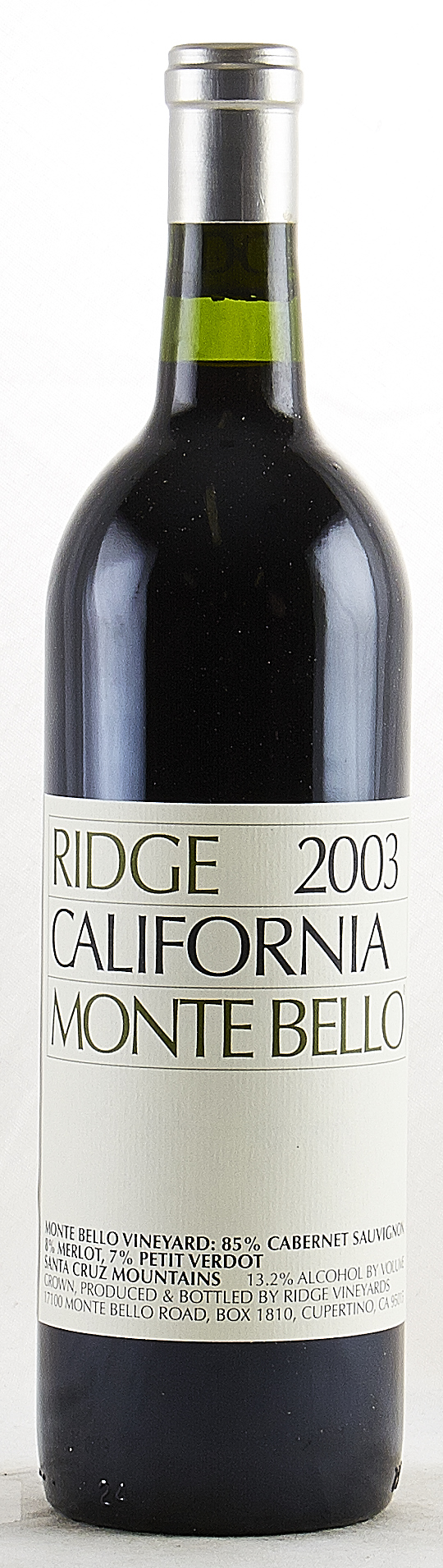 Ridge 2003 California Monte Bello 赤ワイン 2003 Ridge Monte Bello