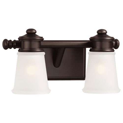 2-LT Bath Light - Dark Brushed Bronze (Painted) - 4532-267B