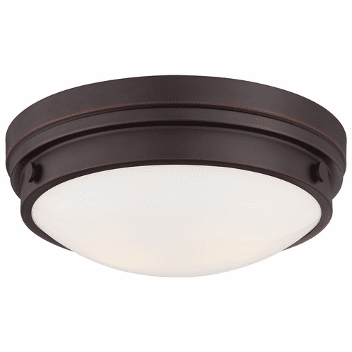 2-LT Flush Mount - Lathan Bronze - 823-167