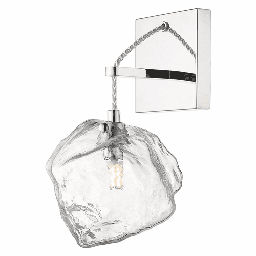 Access Boulder 1-LT Wall Light - Mirrored Stainless Steel - 63129LEDDLP-MSS/CLR