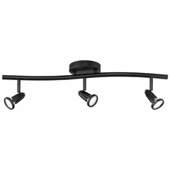 Access Cobra 3-LT LED Wall or Ceiling Spotlight Bar - Black - 52203LEDDLP-BL