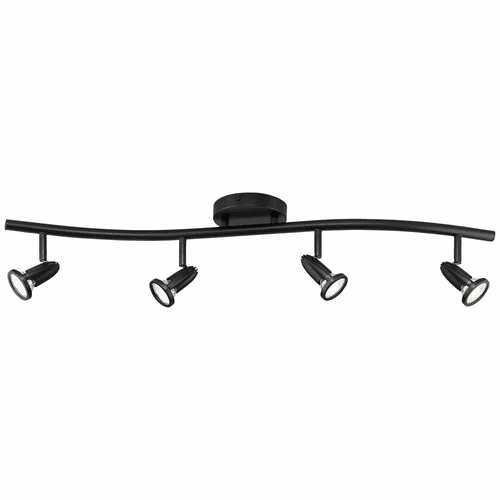 Access Cobra 4-LT LED Wall or Ceiling Spotlight Bar - Black - 52204LEDDLP-BL