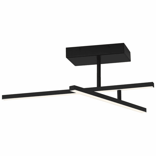 Access Duo 1-LT Adjustable LED Semi-Flush - Matte Black - 63077LEDD-MBL/ACR