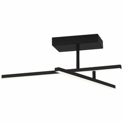 Access Duo 1-LT Adjustable LED Semi-Flush - Matte Black - 63077LEDD-MBL/ACR