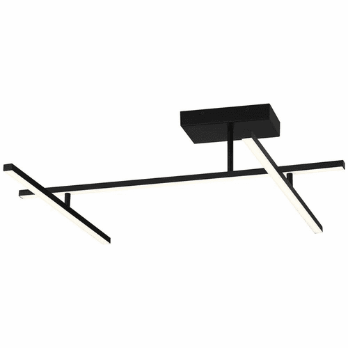 Access Duo 1-LT Adjustable LED Semi-Flush - Matte Black - 63078LEDD-MBL/ACR