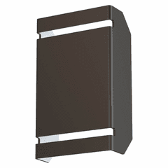 Access La Vida 2-LT Bi-Directional Outdoor LED Wall Mount - Black - 20016LEDDMG-BL