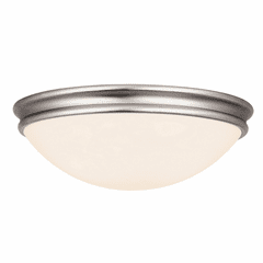 Access Lighting Atom Large Dimmable LED Flush Mount - Brushed Steel - 20726LEDD-BS/OPL