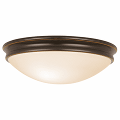 Access Lighting Atom Large Dimmable LED Flush Mount - Oil Rubbed Bronze - 20726LEDDLP-ORB/OPL