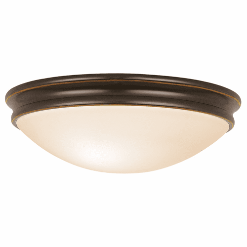 Access Lighting Atom Large Dimmable LED Flush Mount - Oil Rubbed Bronze - 20726LEDDLP-ORB/OPL