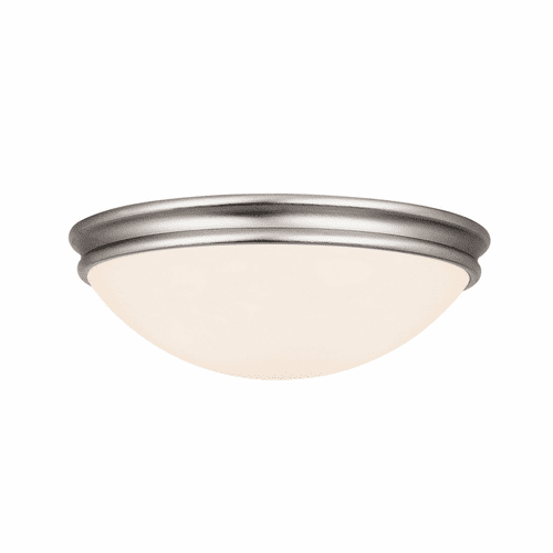 Access Lighting Atom Small Flush Mount - Brushed Steel - 20724-BS/OPL