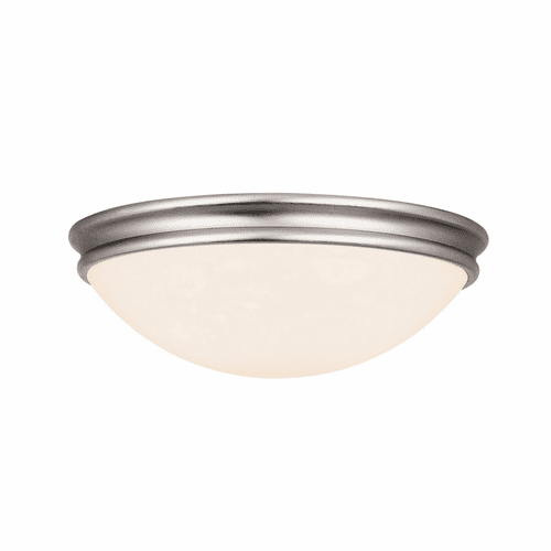 Access Lighting Atom Small Flush Mount - Brushed Steel - 20724LEDDLP-BS/OPL