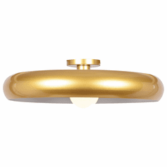Access Lighting Bistro Large Round Colored LED Flush Mount - Gold and White - 23881LEDDLP-GLD/WHT Access Lighting Bistro Large Round Colored LED Flush Mount - Gold and White - 23881LEDDLP-GLD/WHT