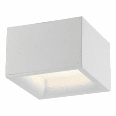 Access Lighting Bloc Dimmable LED Flush Mount - White - 50009LEDD-WH/ACR
