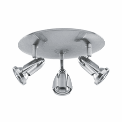 Access Lighting Cobra 3-Light Dimmable LED Spotlight Cluster - Brushed Steel - 52103LEDDLP-BS