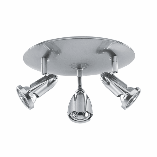 Access Lighting Cobra 3-Light Dimmable LED Spotlight Cluster - Brushed Steel - 52103LEDDLP-BS