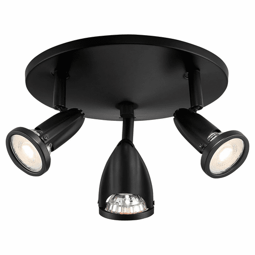 Access Lighting Cobra 3-LT LED Spotlight - Black - 52103LEDDLP-BL