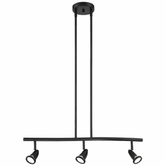 Access Lighting Cobra 3-LT LED Spotlight Pendant - Black - 52205LEDDLP-BL