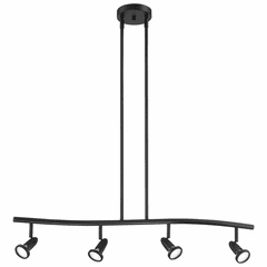 Access Lighting Cobra 4-LT LED Spotlight Pendant - Black - 52206LEDDLP-BL