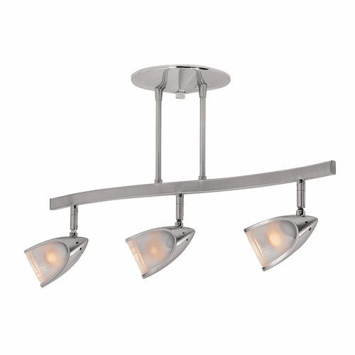 Access Lighting Comet 3-Light Semi-Flush - Brushed Steel - 52030-BS/OPL