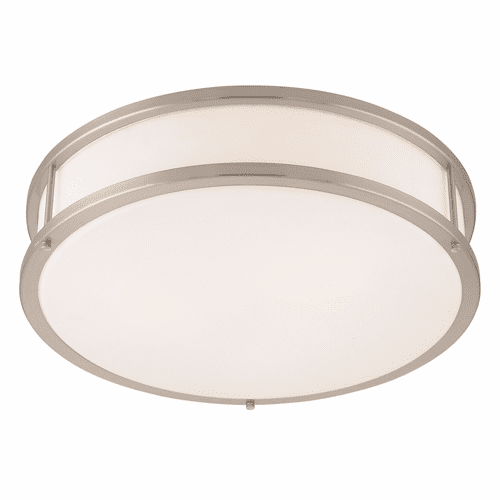 Access Lighting Conga Dimmable LED Flush Mount - Brushed Steel - 50081LEDD-BS/OPL