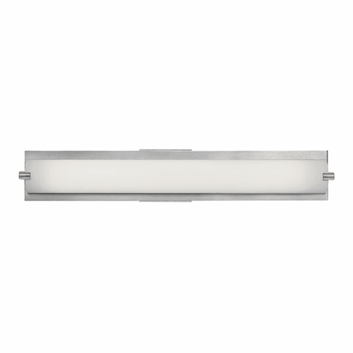 Access Lighting Geneva Vanity Fixture - Brushed Steel - 31010-BS/OPL