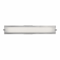 Access Lighting Geneva Vanity Fixture - Brushed Steel - 31010-BS/OPL