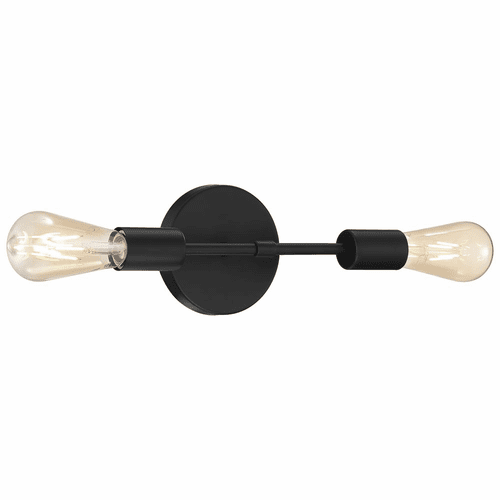 Access Lighting Iconic 2 Light LED Wall Sconce - Matte Black - 62300LEDDLP-MBL