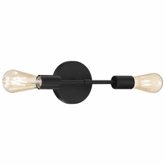 Access Lighting Iconic 2 Light LED Wall Sconce - Matte Black - 62300LEDDLP-MBL