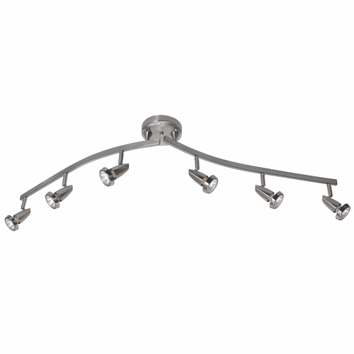 Access Lighting Mirage 6-LT Dimmable LED Semi-Flush - Brushed Steel - 52226LEDDLP-BS