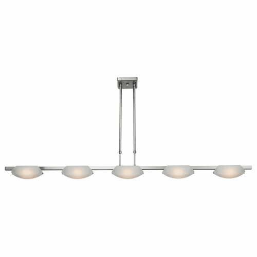 Access Lighting Nido 5-Light Dimmable LED Pendant - Matte Chrome - 63959LEDD-MC/FST