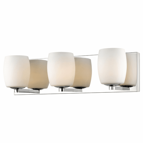 Access Lighting Serenity 3-Light Vanity - Mirrored Stainless Steel - 62562-MSS/OPL